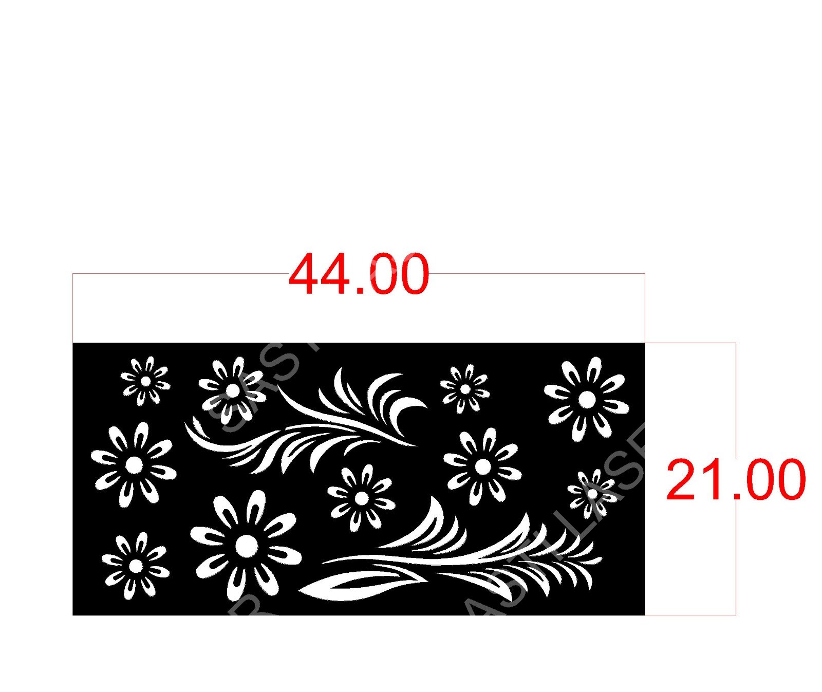 Floral CNC Laser Cutting Design - F-002.jpeg - Sasti Laser Namakkal