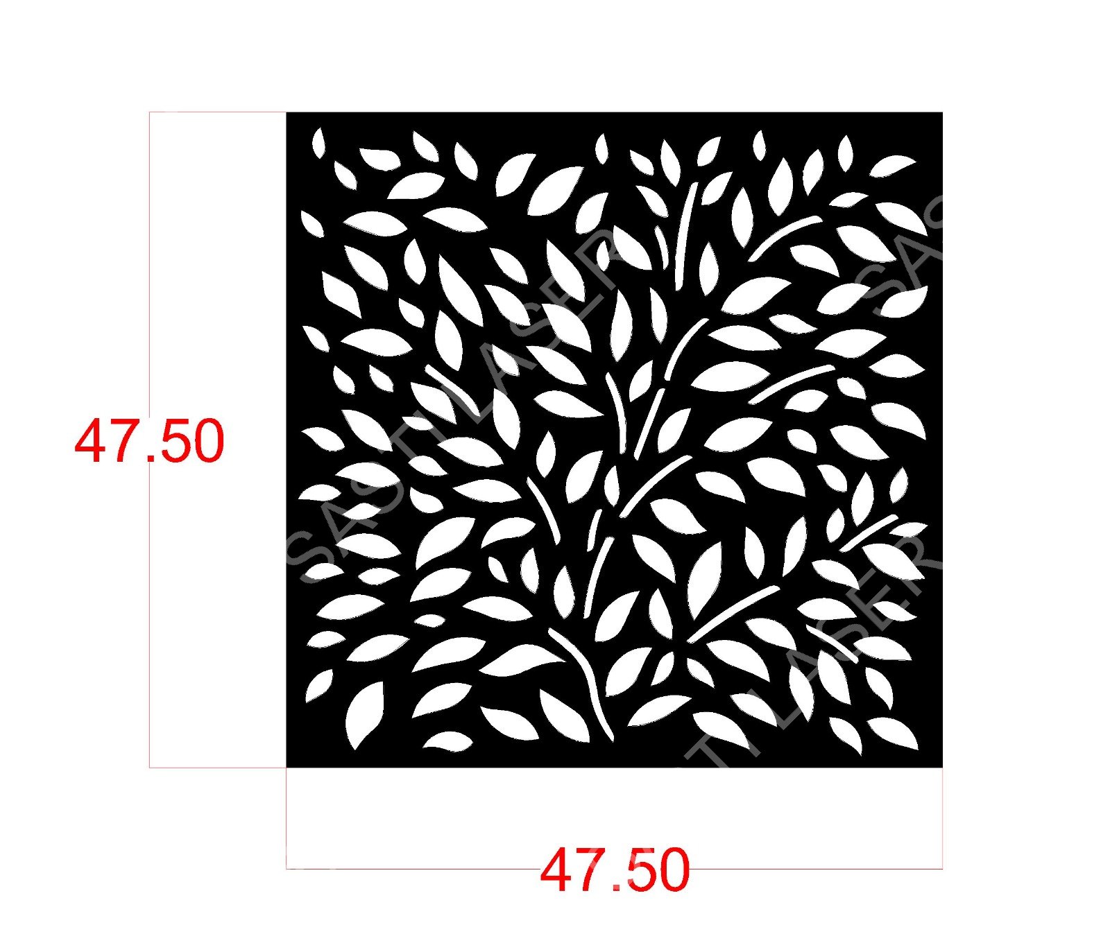Floral CNC Laser Cutting Design - F-005.jpeg - Sasti Laser Namakkal