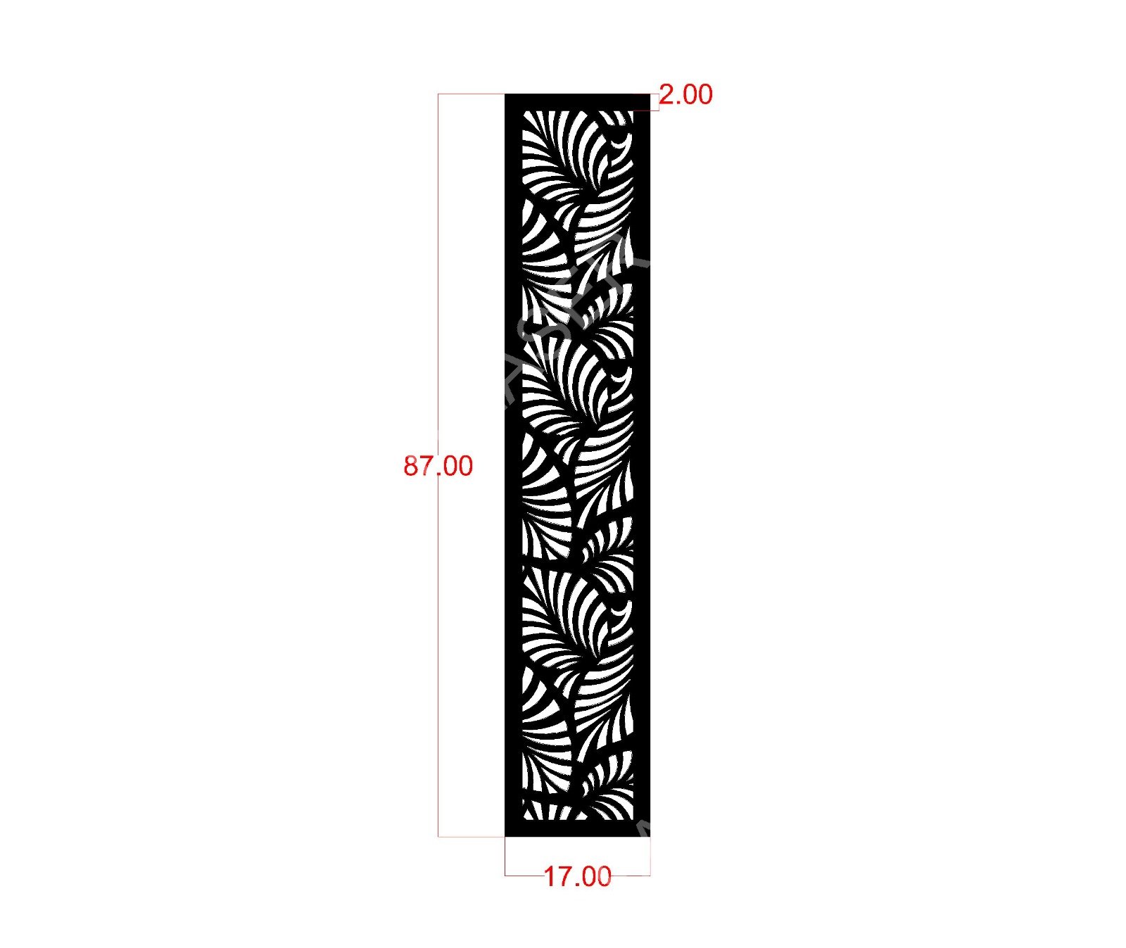 Floral CNC Laser Cutting Design - F-007.jpeg - Sasti Laser Namakkal