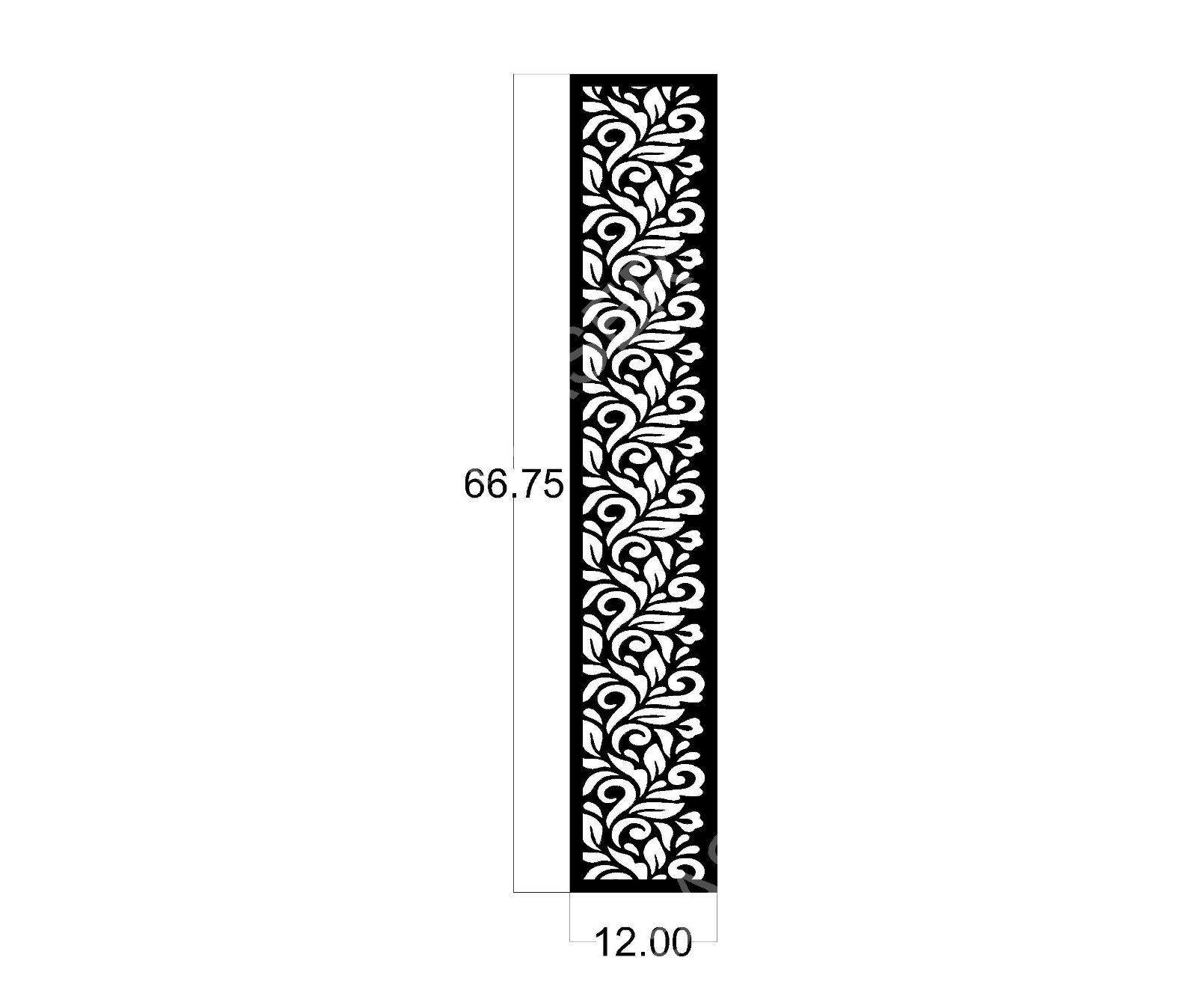 Floral CNC Laser Cutting Design - F-020.jpeg - Sasti Laser Namakkal
