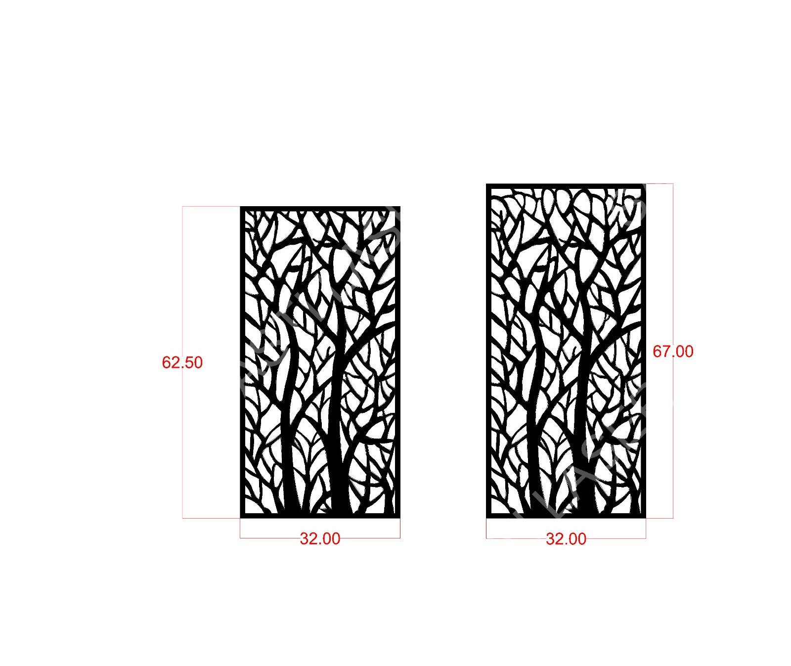 Floral CNC Laser Cutting Design - F-025.jpeg - Sasti Laser Namakkal