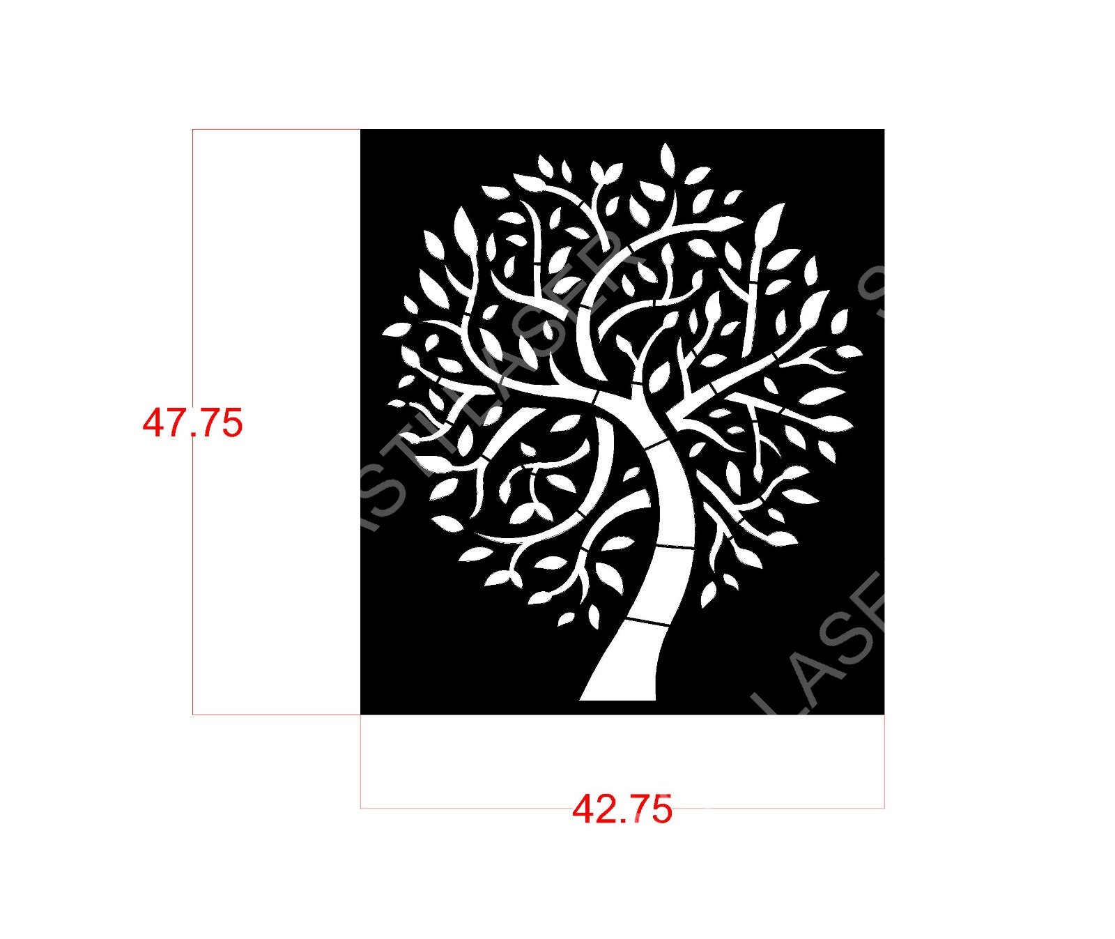Floral CNC Laser Cutting Design - F-029.jpeg - Sasti Laser Namakkal