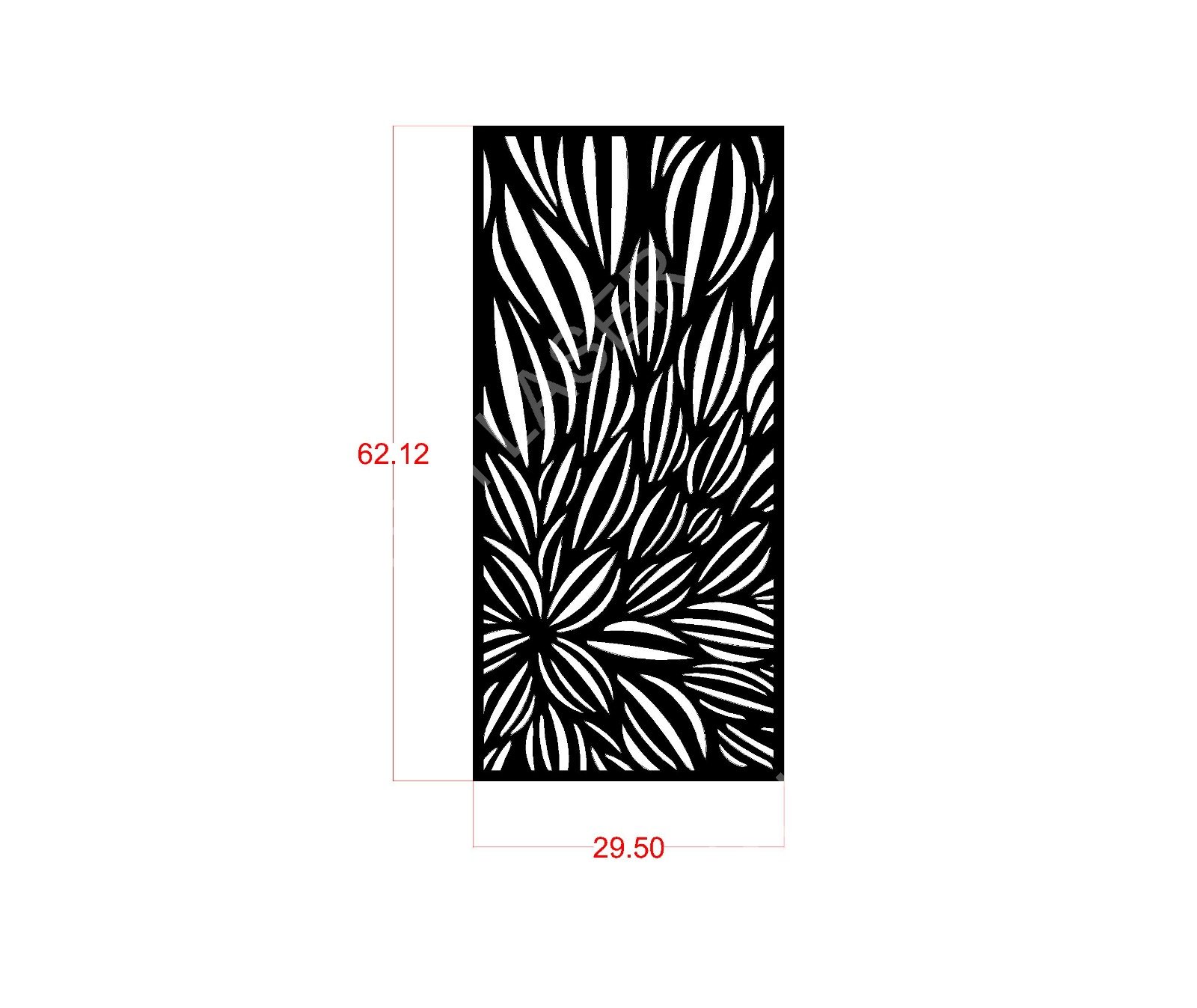 Floral CNC Laser Cutting Design - F-031.jpeg - Sasti Laser Namakkal