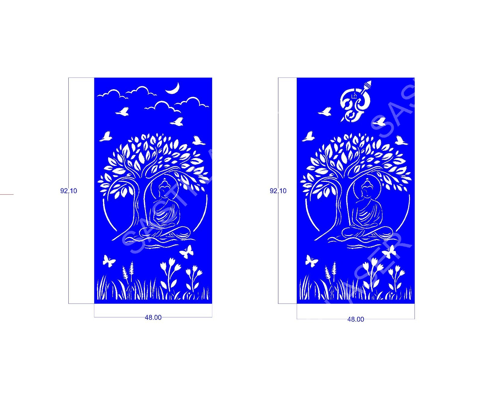 Religious CNC Laser Cutting Design - R-007.jpeg - Sasti Laser Namakkal